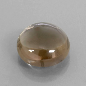 7.59 ct Brown Smoky Quartz Stone, Natural Smoky Quartz in Round Cabochon Shape for Sale
