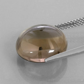 Smoky Quartz Gemstone in 13 mm (calibrated) Size for Sale, Smoky Quartz Stone in Smoky Brown Color