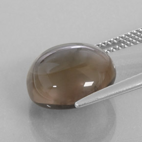 Smoky Quartz Gemstone in 12 mm (calibrated) Size for Sale, Smoky Quartz Stone in Smoky Brown Color