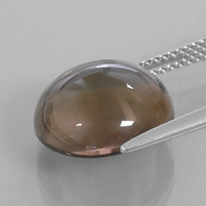 Smoky Quartz Gemstone in 13 mm (calibrated) Size for Sale, Smoky Quartz Stone in Smoky Brown Color
