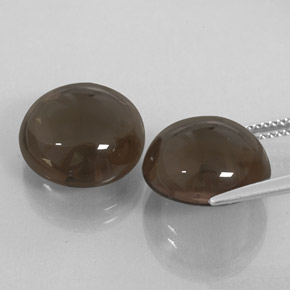 Smoky Quartz Gemstone in 13 mm (calibrated) Size for Sale, Smoky Quartz Stone in Smoky Brown Color