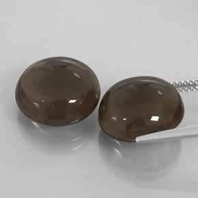 Smoky Quartz Gemstones in 13 mm (calibrated) Size for Sale, Smoky Quartz Stones in Smoky Brown Color