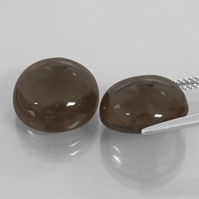 Smoky Quartz Gemstone in 13 mm (calibrated) Size for Sale, Smoky Quartz Stone in Smoky Brown Color