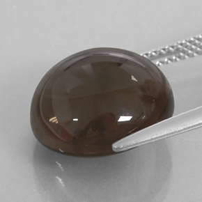 Smoky Quartz Gemstone in 13 mm (calibrated) Size for Sale, Smoky Quartz Stone in Smoky Brown Color