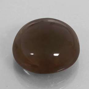 10.01 ct Brown Smoky Quartz Stone, Natural Smoky Quartz in Round Cabochon Shape for Sale