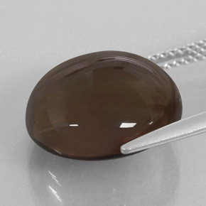 Smoky Quartz Gemstone in 14 mm (calibrated) Size for Sale, Smoky Quartz Stone in Smoky Brown Color