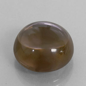 13.43 ct Brown Smoky Quartz Stone, Natural Smoky Quartz in Round Cabochon Shape for Sale