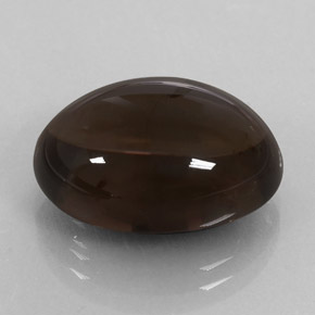 14.26 ct Brown Smoky Quartz Stone, Natural Smoky Quartz in Oval Cabochon Shape for Sale
