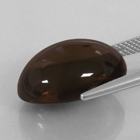 Smoky Quartz Gemstone in 18 x 13 mm (calibrated) Size for Sale, Smoky Quartz Stone in Smoky Brown Color