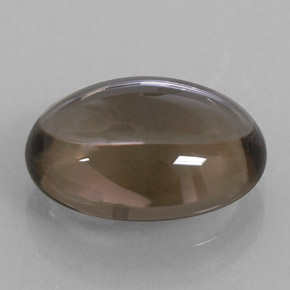 8.88 ct Brown Smoky Quartz Stone, Natural Smoky Quartz in Oval Cabochon Shape for Sale