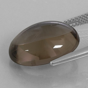 Smoky Quartz Gemstone in 16 x 12 mm (calibrated) Size for Sale, Smoky Quartz Stone in Smoky Brown Color