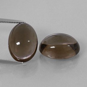 13.10 ct Brown Smoky Quartz Gemstone, Smoky Quartz Gem in Oval Cabochon Shape for Sale.