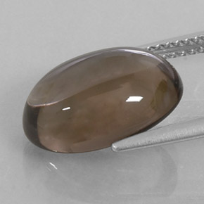 Smoky Quartz Gemstone in 14 x 10 mm (calibrated) Size for Sale, Smoky Quartz Stone in Smoky Brown Color