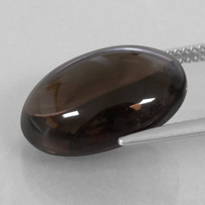 Smoky Quartz Gemstone in 18 x 13 mm (calibrated) Size for Sale, Smoky Quartz Stone in Smoky Brown Color