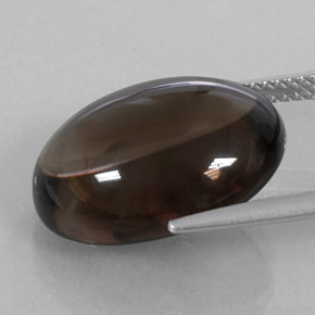 Smoky Quartz Gemstone in 18 x 13 mm (calibrated) Size for Sale, Smoky Quartz Stone in Smoky Brown Color