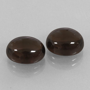 8.65 ct Brown Smoky Quartz Stone, Natural Smoky Quartz in Oval Cabochon Shape for Sale