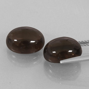 Smoky Quartz Gemstone in 11 x 9 mm (calibrated) Size for Sale, Smoky Quartz Stone in Smoky Brown Color
