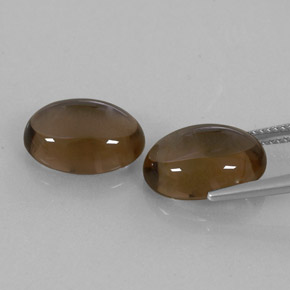 Smoky Quartz Gemstone in 14 x 10 mm (calibrated) Size for Sale, Smoky Quartz Stone in Smoky Brown Color