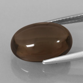 Smoky Quartz Gemstone in 14 x 10 mm (calibrated) Size for Sale, Smoky Quartz Stone in Smoky Brown Color