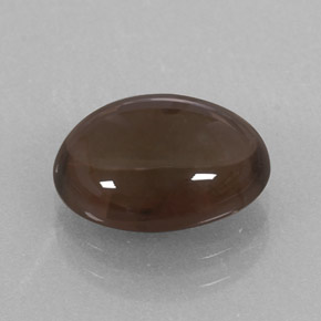 3.06 ct Brown Smoky Quartz Stone, Natural Smoky Quartz in Oval Cabochon Shape for Sale