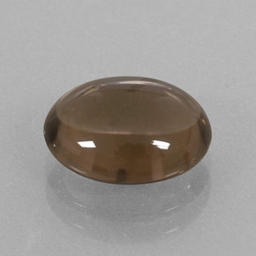 3.11 ct Brown Smoky Quartz Stone, Natural Smoky Quartz in Oval Cabochon Shape for Sale