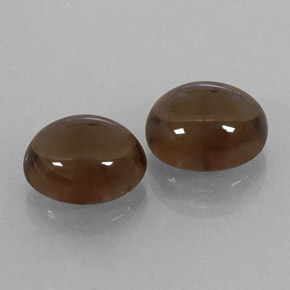8.15 ct Brown Smoky Quartz Stone, Natural Smoky Quartz in Oval Cabochon Shape for Sale