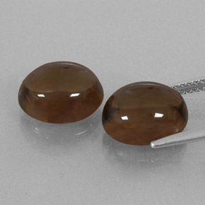 Smoky Quartz Gemstone in 11 x 9 mm (calibrated) Size for Sale, Smoky Quartz Stone in Smoky Brown Color