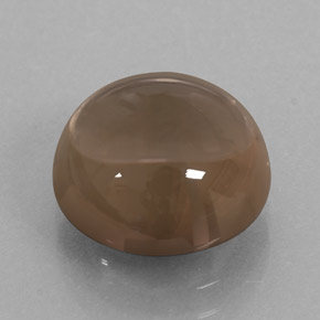 5.69 ct Brown Smoky Quartz Stone, Natural Smoky Quartz in Round Cabochon Shape for Sale