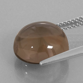 Smoky Quartz Gemstone in 11 mm (calibrated) Size for Sale, Smoky Quartz Stone in Walnut Brown Color