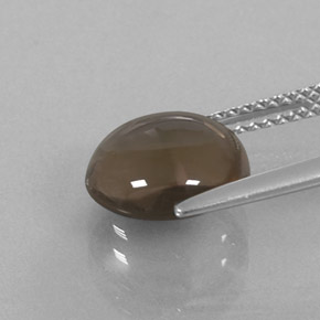 Smoky Quartz Gemstone in 10 mm (calibrated) Size for Sale, Smoky Quartz Stone in Smoky Brown Color