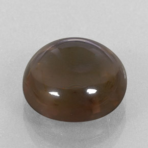 4.68 ct Brown Smoky Quartz Stone, Natural Smoky Quartz in Round Cabochon Shape for Sale