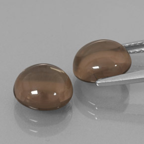 Smoky Quartz Gemstone in 8 mm (calibrated) Size for Sale, Smoky Quartz Stone in Smoky Brown Color