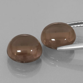 Smoky Quartz Gemstone in 9 mm (calibrated) Size for Sale, Smoky Quartz Stone in Smoky Brown Color