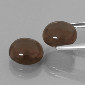 Smoky Quartz Gemstone in 8 mm (calibrated) Size for Sale, Smoky Quartz Stone in Smoky Brown Color