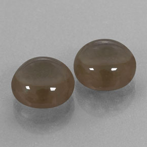 4.40 ct Brown Smoky Quartz Stone, Natural Smoky Quartz in Round Cabochon Shape for Sale