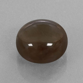 3.38 ct Brown Smoky Quartz Stone, Natural Smoky Quartz in Round Cabochon Shape for Sale