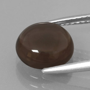 Smoky Quartz Gemstone in 9 mm (calibrated) Size for Sale, Smoky Quartz Stone in Smoky Brown Color