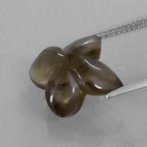 Smoky Quartz Gemstone in 12.9 x 12.7 mm Size for Sale, Smoky Quartz Stone in Smoky Brown Color