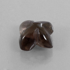 6.63 ct Brown Smoky Quartz Stone, Natural Smoky Quartz in Flower-Cut Shape for Sale