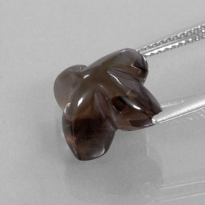 Smoky Quartz Gemstone in 11.4 x 11.3 mm Size for Sale, Smoky Quartz Stone in Smoky Brown Color