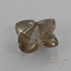 7.84 ct Brown Smoky Quartz Stone, Natural Smoky Quartz in Flower-Cut Shape for Sale