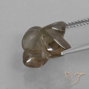 Smoky Quartz Gemstone in 13 x 13 mm (calibrated) Size for Sale, Smoky Quartz Stone in Medium Brown Color