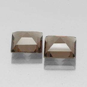 Smoky Quartz Gemstone in 10 x 10 mm (calibrated) Size for Sale, Smoky Quartz Stone in Smoky Brown Color