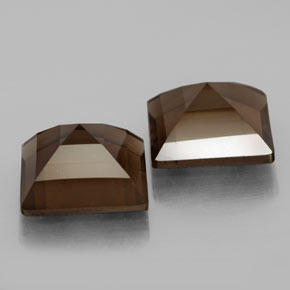 Smoky Quartz Gemstone in 10 x 10 mm (calibrated) Size for Sale, Smoky Quartz Stone in Smoky Brown Color