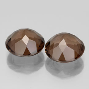 Smoky Quartz Gemstone in 10 mm (calibrated) Size for Sale, Smoky Quartz Stone in Smoky Brown Color