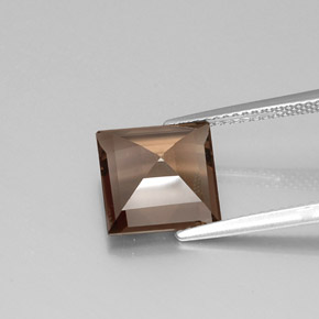 Smoky Quartz Gemstone in 10 x 10 mm (calibrated) Size for Sale, Smoky Quartz Stone in Smoky Brown Color