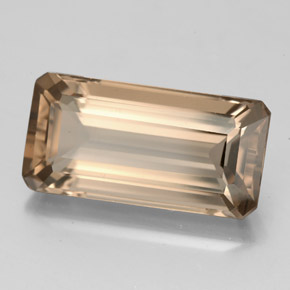 6.26 ct Brown Smoky Quartz Gemstone, Smoky Quartz Gem in Octagon Facet Shape for Sale.