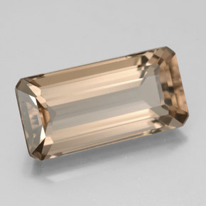 6.26 ct Brown Smoky Quartz Stone, Natural Smoky Quartz in Octagon Facet Shape for Sale