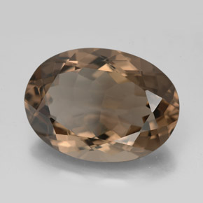 11.40 ct Brown Smoky Quartz Stone, Natural Smoky Quartz in Oval Facet Shape for Sale