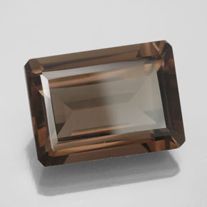 13.71 ct Brown Smoky Quartz Stone, Natural Smoky Quartz in Octagon Facet Shape for Sale
